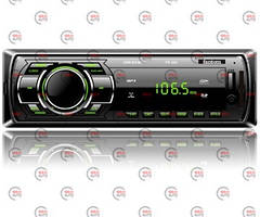 Магнітола Fantom FP-302 FM/USB/SD/AUX/MP3/WMA/зелена підсв.