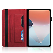 Чохол книжка Wood Book на планшет OPPO Pad Air (10.36")/червоний, фото 3