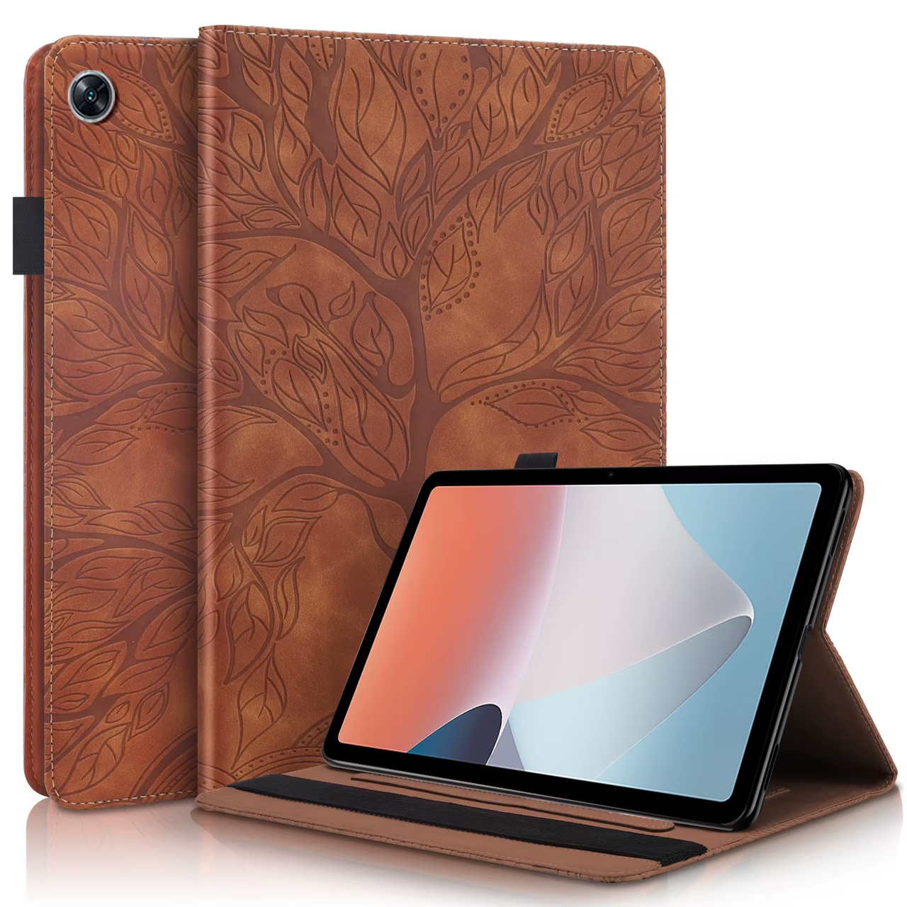 Чохол-книжка Wood Book на планшет OPPO Pad Air (10.36")/коричневий