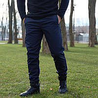Теплі штани чоловічі SoftShell 'Basic' сині S M L XL XXL 3XL