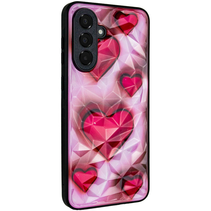 TPU+PC чохол Prisma Plushie Full Camera для Samsung Galaxy A36 5G з креативним принтом Hearts