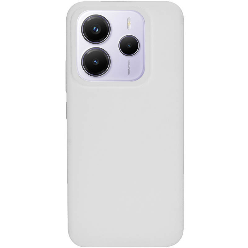 Чохол Silicone Cover Lakshmi (AAA) для Xiaomi Redmi Note 14 5G | Підкладка з мікрофібри Білий / White