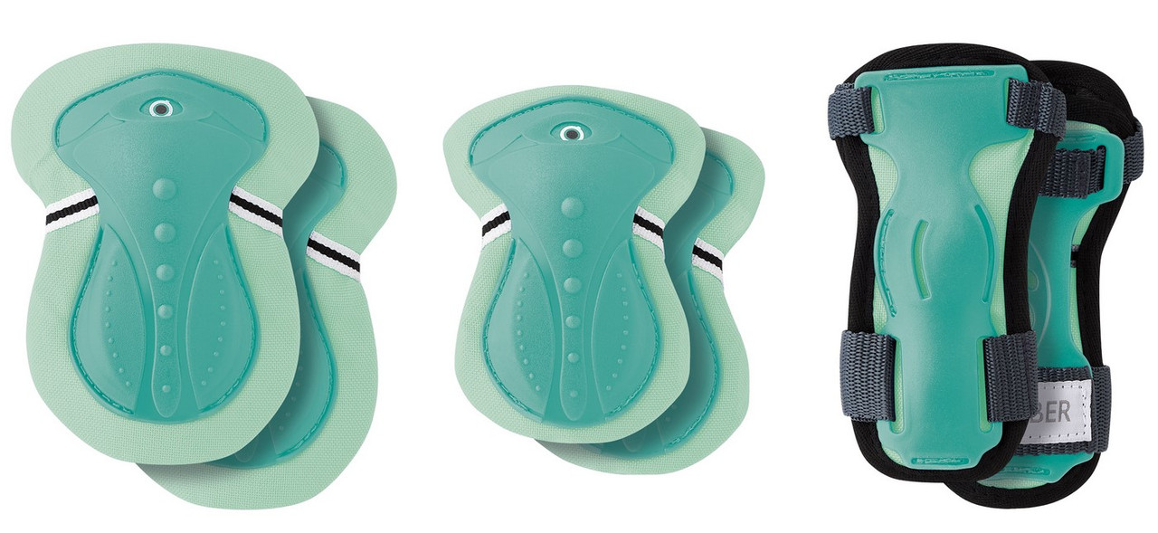 Захист налокітники+наколінники+зап’ястя Globber м'ятний XXS для дитини до 25кг (540-206)