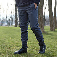 Штани чоловічі теплі SoftShell 'Basic' сірі S M L XL XXL 3XL