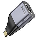Адаптер Hoco UA33 з Type-C на HDMI, сірий, фото 4