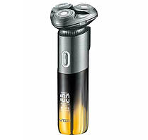 Електробритва акумуляторна VGR V-392, сіро-жовта