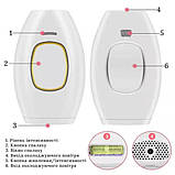 Фотоепілятор портативний IPL Hair Removal Device 7997, білий, фото 3