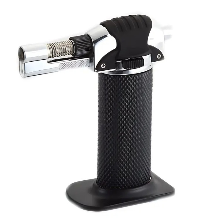 Запальничка газова, турбогорілка 9960, чорна, фото 1