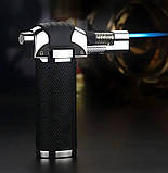 Запальничка газова, турбогорілка 9960, чорна, фото 7