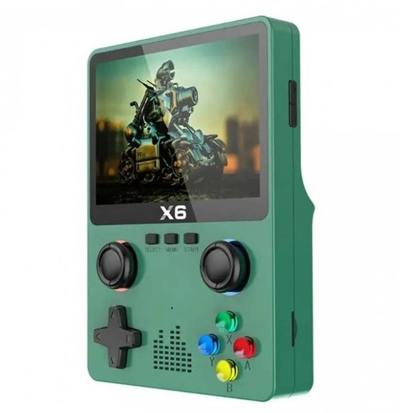 Консоль ігрова портативна X6 9401, зелена, фото 1