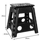 Стілець розкладний із ручкою до 100 кг. Malatec 18595 табурет-листниця Чорний, фото 7