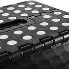 Стілець розкладний із ручкою до 100 кг. Malatec 18595 табурет-листниця Чорний, фото 9