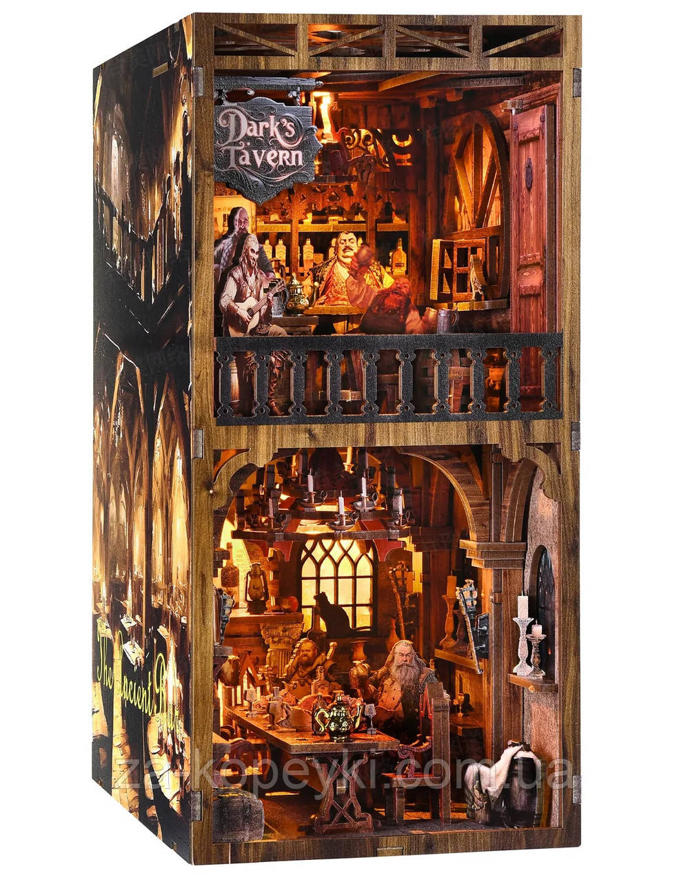 Бук Нук Старовинна таверна Інтер'єрний конструктор The Ancient Bar DIY Book Nook Kit YM-08