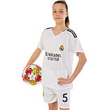 Дитяча футбольна форма 5 BELLINGHAM REAL MADRID Реал Мадрид домашня 2025 CO-4636 (на зріст 115-160 см), фото 9