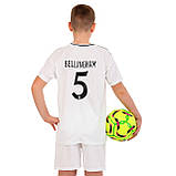 Дитяча футбольна форма 5 BELLINGHAM REAL MADRID Реал Мадрид домашня 2025 CO-4636 (на зріст 115-160 см), фото 4