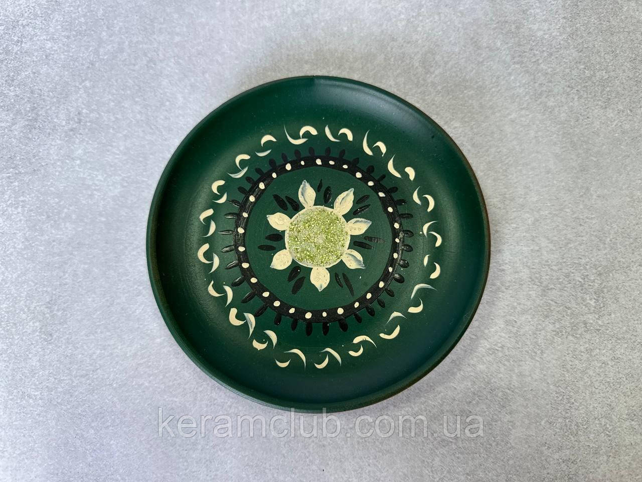 Панно з ручним розписом d 19 см КерамКлуб 7, фото 1