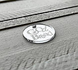 Дзеркальна акрилова бирка, фото 2