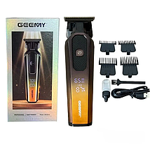 Машинка для стрижки Geemy GM-8058Q, чорно-жовта, фото 4