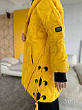 Стильна жіноча демісезонна коротка куртка жовта 'Баррі'', фото 2