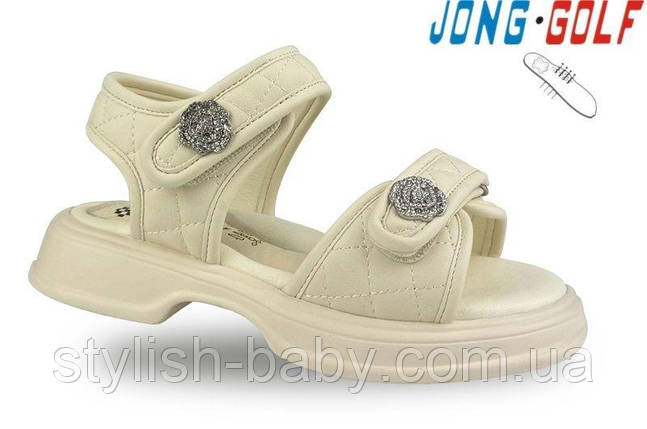 Дитяче літнє взуття гуртом. Дитячі босоніжки 2025 бренда Jong Golf для дівчаток (рр. з 26 по 31), фото 1