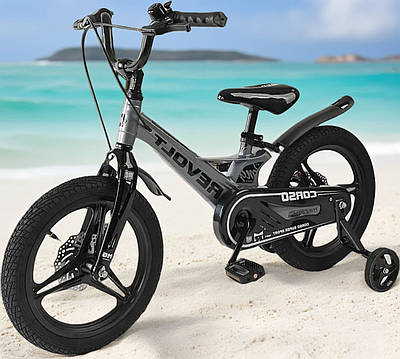 Стильний дитячий велосипед велобайк хлопчикові 18" Міський прогулянковий транспорт для навчання їзді Доп колеса