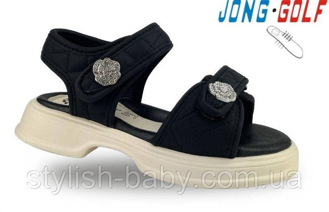 Дитяче літнє взуття гуртом. Дитячі босоніжки 2025 бренда Jong Golf для дівчаток (рр. з 26 по 31), фото 1