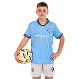 Дитяча футбольна форма HAALAND 9 Манчестер Manchester CITY домашня 2025 CO-4620 (на зріст 115-160 см), фото 3