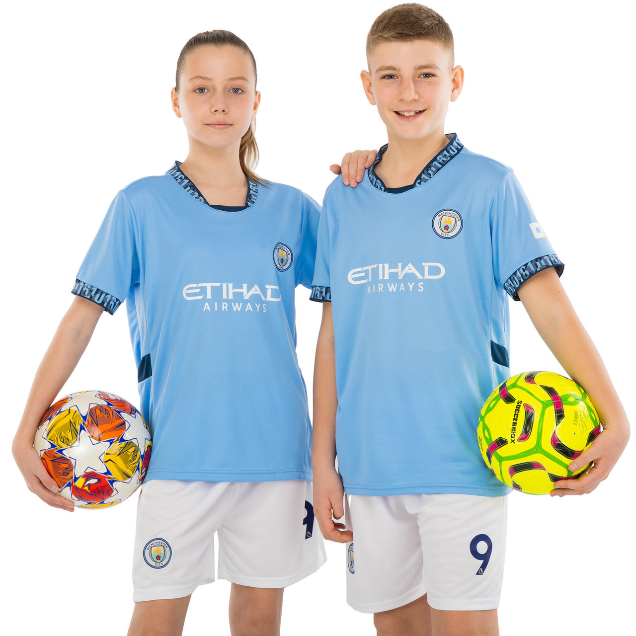 Дитяча футбольна форма HAALAND 9 Манчестер Manchester CITY домашня 2025 CO-4620 (на зріст 115-160 см)
