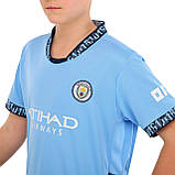 Дитяча футбольна форма HAALAND 9 Манчестер Manchester CITY домашня 2025 CO-4620 (на зріст 115-160 см), фото 5