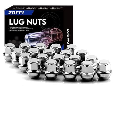 Хромовані гайки ZOFFI M12x1.5 цільні для Ford Fusion 2006-2019, Ford Focus 2000-2019. 20 шт
