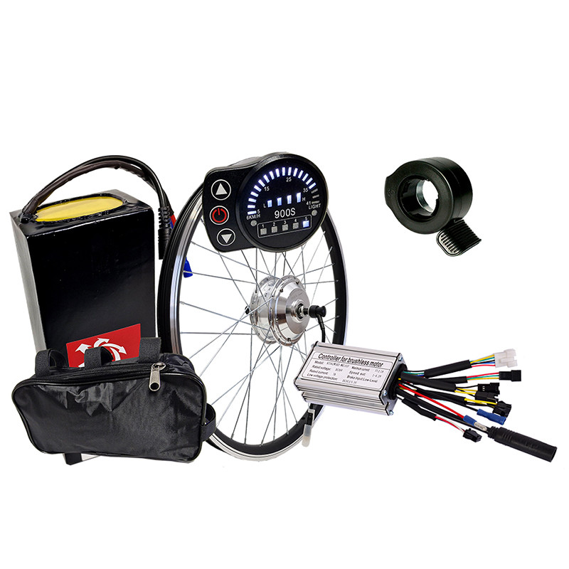Електронабір для велосипеда 36 В 300 Вт MXUS XF04 з акумулятором 13 А/год та дисплеем LED-900, фото 1