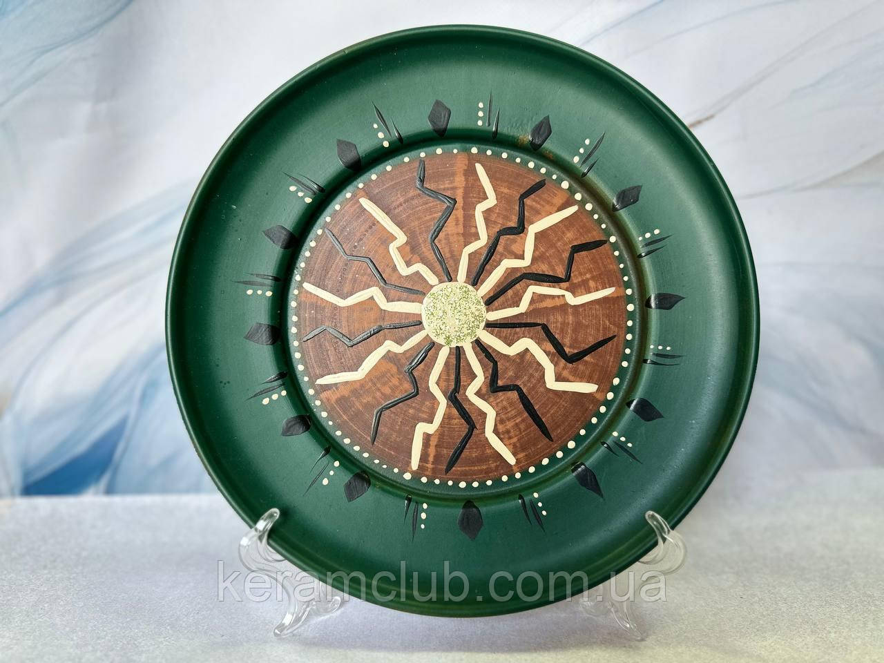 Панно з ручним розписом d 24 см КерамКлуб 5