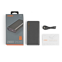 Павербанк 20000 mAh Videx VPB-320-B 22,5W чорний, фото 8