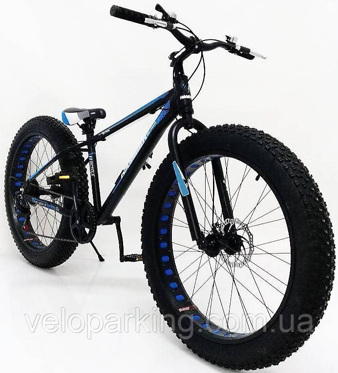 Алюминиевый внедорожник 26/4.0 Hunter Mbike фэтбайк (fatbike) велосипед широкие колеса фетбайк (рама 17/19)