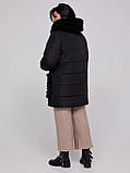 Стильна жіноча коротка зимова куртка з штучним хутром 'Озалія'', фото 4