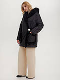 Стильна жіноча коротка зимова куртка з штучним хутром 'Озалія'', фото 6