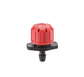 Крапельниця регульована 0-70 л/год, підключення 3,5 мм, для крапельного поливу, червона