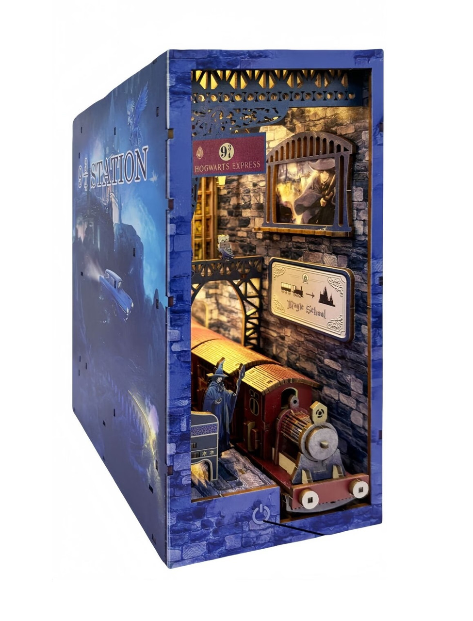 Бук Нук Магічний вокзал Гаррі Поттера Book Nook Magic Train Station SJ-04 DIY Інтер'єрний конструктор
