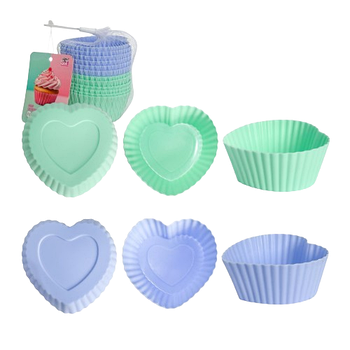 Набір форм для випікання 7,5см силікон 12шт 3200-76 S&T