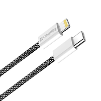 Кабель USB PD Type-C/Lightning ColorWay CW-CBPDCL068-BK 27W 2м чорний, фото 7