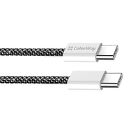 Кабель USB PD Type-C/Type-C ColorWay CW-CBPDCC068-BK 3,0A 60W 2м чорний, фото 4