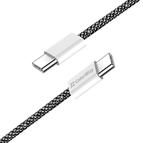 Кабель USB PD Type-C/Type-C ColorWay CW-CBPDCC061-BK 3,0A 60W 1м чорний, фото 7