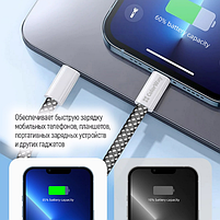 Кабель USB PD Type-C/Type-C ColorWay CW-CBPDCC068-BK 3,0A 60W 2м чорний, фото 7