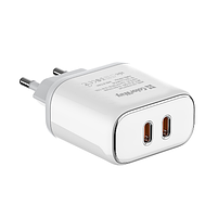 Зарядний пристрій мережевий Type-C/Type-C PD 40W білий ColorWay, фото 4