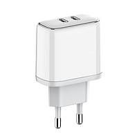 Зарядний пристрій мережевий Type-C/Type-C PD 40W білий ColorWay, фото 6