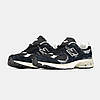 Чоловічі кросівки New Balance 2002R Protection Pack Black Нью Баланс чорні замшеві повсякденні рвані весна осінь, фото 2