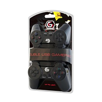 Джойстик ігровий подвійний Gembird JPD-UB2-01 чорний, фото 3