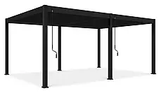 Пергола алюмінієва 3,6x6 м Gutroof DELUXE антрацит, з ламелями, водовідведення, стійкість до вітру, фото 3