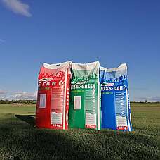 Добриво для газону весна-літо ДЦМ VITAL GREEN NPK 14-4-8 + 3 MgO + Fe, фото 4