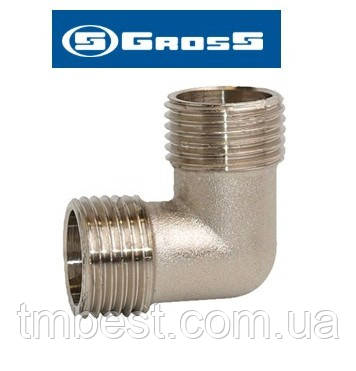 Кут 1/2" ЗЗ нікельований Gross SF